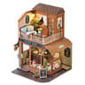 DIY Miniature House Book Nook Kit 3D Wooden Puzzle Bookshelf Insert Model 6