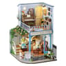 DIY Miniature House Book Nook Kit 3D Wooden Puzzle Bookshelf Insert Model 7