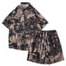 Mens Hawaiian Shirt And Shorts Set  Quick Dry Summer Beach Outfit 2 Piece 11