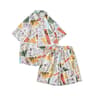 Mens Hawaiian Shirt And Shorts Set  Quick Dry Summer Beach Outfit 2 Piece 7