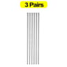 30 Pairs Stainless Steel Chopsticks Non Slip Reusable Metal Dining Set 7