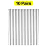 30 Pairs Stainless Steel Chopsticks Non Slip Reusable Metal Dining Set 8