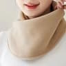 Womens Lamb Fleece Neck Warmer Snood Plush Fake Collar Winter Scarf One Size 10