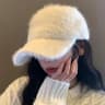 SoftFluff Rabbit Plush Baseball Cap For Women With Slim Face Fit 7