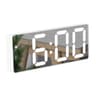 Smart Mirror LED Alarm Clock With Voice Control Snooze And Night Mode 7