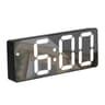 Smart Mirror LED Alarm Clock With Voice Control Snooze And Night Mode 8