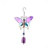 Hummingbird Dragonfly Wind Chime With Painted Glass Metal Art For Garden Decor 13