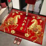 2026 Year Of The Horse Chinese New Year Red Gold Festival Rug Mat 9