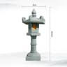 Mini Pagoda Lantern Light Zen Garden Statue For Bonsai  Micro Landscapes 11