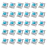30PCS Mechanical Keyboard Tactile Switch Set  2 Pin Clicker Replacement For DIY Keyboards 6