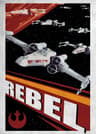 Galactic Retro Propaganda Canvas Poster Space Movie Wall Art 16