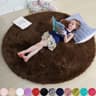 Ultra Soft Fluffy Round Rug Shaggy Bedroom Carpet Aesthetic Plush Floor Mat 6