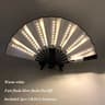 LED Neon Folding Rave Fan  Luminous Party Hand Fan For Festivals  Events 13