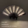 LED Neon Folding Rave Fan  Luminous Party Hand Fan For Festivals  Events 5