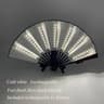 LED Neon Folding Rave Fan  Luminous Party Hand Fan For Festivals  Events 22