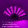 LED Neon Folding Rave Fan  Luminous Party Hand Fan For Festivals  Events 23