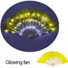 LED Neon Folding Rave Fan  Luminous Party Hand Fan For Festivals  Events 27