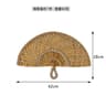Nordic Handwoven Seaweed Wall Fan  Boho Natural Hanging Decor Accent 17