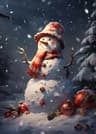 Classic Santa Claus Christmas Canvas Wall Art Festive Holiday Poster Decor 15