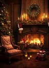 Classic Santa Claus Christmas Canvas Wall Art Festive Holiday Poster Decor 21