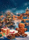 Classic Santa Claus Christmas Canvas Wall Art Festive Holiday Poster Decor 26