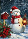Classic Santa Claus Christmas Canvas Wall Art Festive Holiday Poster Decor 27