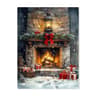 Vintage Red Truck Christmas Canvas Wall Art Nordic Winter Scene With Reindeer Decor 5