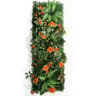 Artificial Rose Wall Panel Greenery Backdrop 1575x4724in Decorative Lawn Mat 18