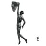 ClimbArt Golden Athlete Wall Sculpture Modern Resin Decor 11