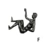 ClimbArt Golden Athlete Wall Sculpture Modern Resin Decor 6