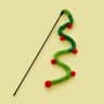 Interactive Caterpillar Feather Cat Teaser Wand Toy 7