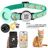 Glow AirTag Cat Collar With GPS Tracker Holder QR ID Tag  Safety Bell 7