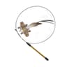 Interactive Feather Bird Cat Wand Toy With Bell Realistic Teaser For Kittens  Cats 7