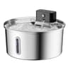 PureFlow Wireless Stainless Steel Pet Water Fountain 108oz Motion Sensor Drinking Station 9