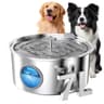 7L Stainless Steel Pet Water Fountain With Water Level Window  Silent Pump 8