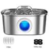 PureStream 32L Stainless Steel Pet Water Fountain For Cats  Dogs With Quiet USB Filter Pump 11