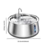 PureFlow 4L Stainless Steel Automatic Pet Water Fountain For Cats  Dogs 7