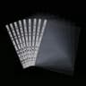 100 Pack A4 Clear 11 Hole Sheet Protectors Thick Plastic Document Sleeves 6