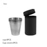 Portable Stainless Steel Shot Cup Set With Carrying Case For Camping Travel  Outdoor Adventures 6
