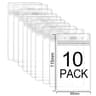 Waterproof Vertical ID Badge Holder With Resealable Zip Clear Name Tag Protectors 10 20 Or 50 Pack 6