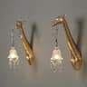 Golden Giraffe Resin Wall Sconce 8