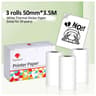Phomemo M02 White Adhesive Paper Rolls 3 Pack 7
