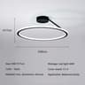 Modern Dimmable LED Ring Ceiling Chandelier 6