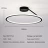 Modern Dimmable LED Ring Ceiling Chandelier 7
