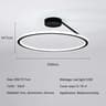 Modern Dimmable LED Ring Ceiling Chandelier 8