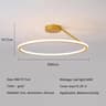 Modern Dimmable LED Ring Ceiling Chandelier 14