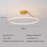 Modern Dimmable LED Ring Ceiling Chandelier 10