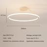 Modern Dimmable LED Ring Ceiling Chandelier 11