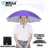 Rain Umbrella Hat Foldable UV Protection Cap 7