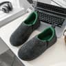Mens Memory Foam Fur Lined Indoor Slides 7